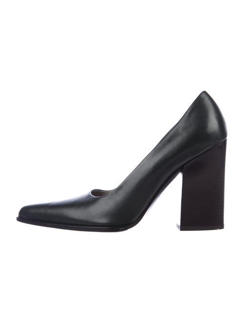 Prada Leather Pumps Green