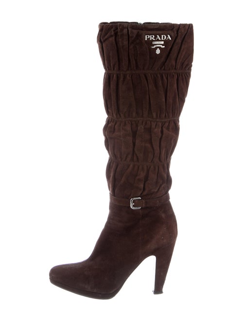 Prada Suede Boots Brown