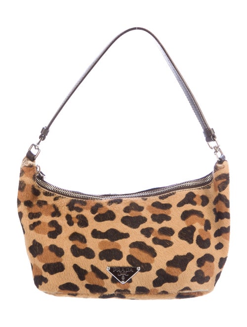 Prada Cavallino Zip Hobo Tan