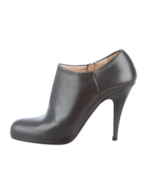 Prada Leather Boots Grey
