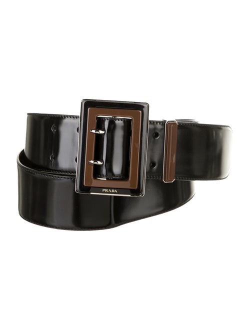 Prada Leather Waist Belt Black