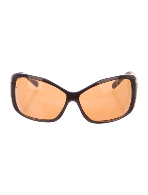 Prada Tinted Square Sunglasses Brown