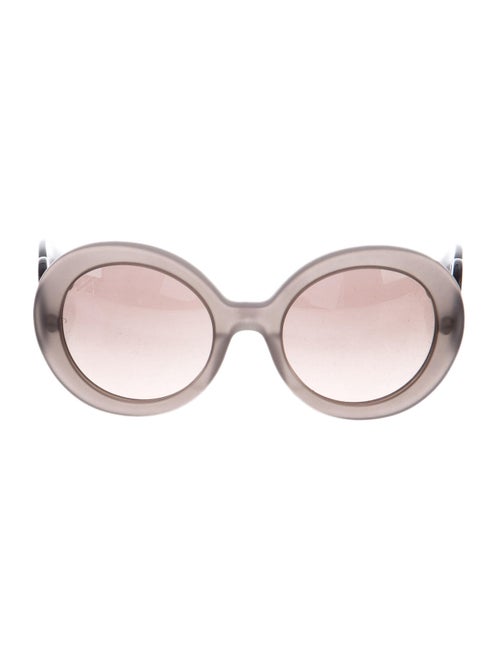 Prada Tinted Round Sunglasses Grey