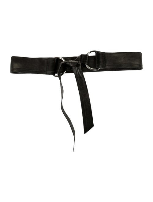 Prada Leather Wrap Belt Black