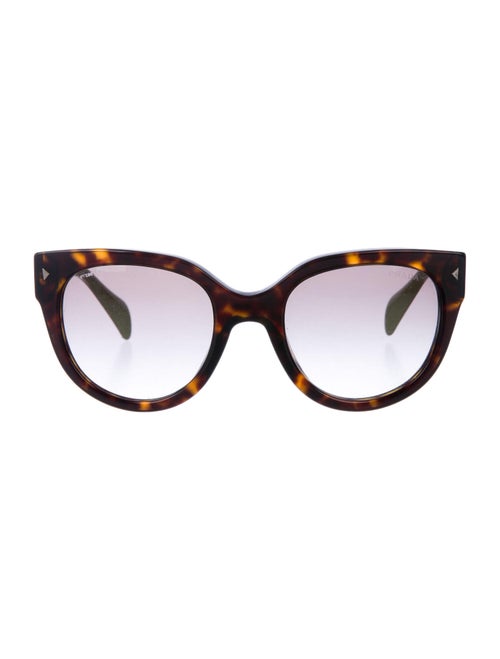 Prada Round Gradient Sunglasses Brown