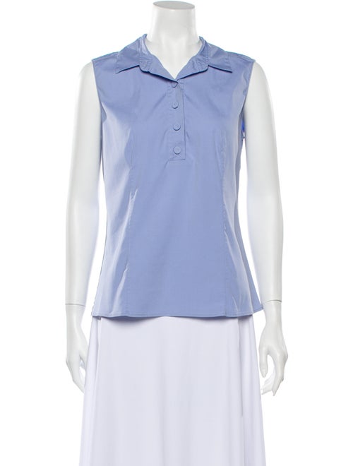 Prada Sleeveless Polo Blue