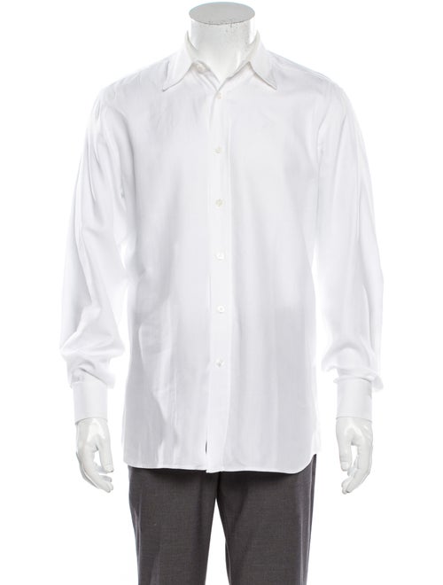 Prada Long Sleeve Dress Shirt White