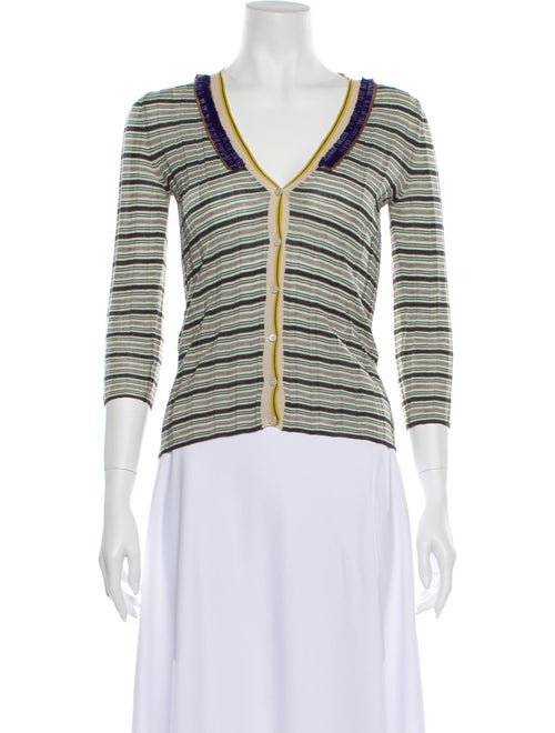 Prada Wool Striped Sweater Wool