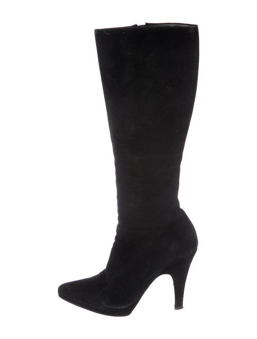 Prada Suede Boots Black