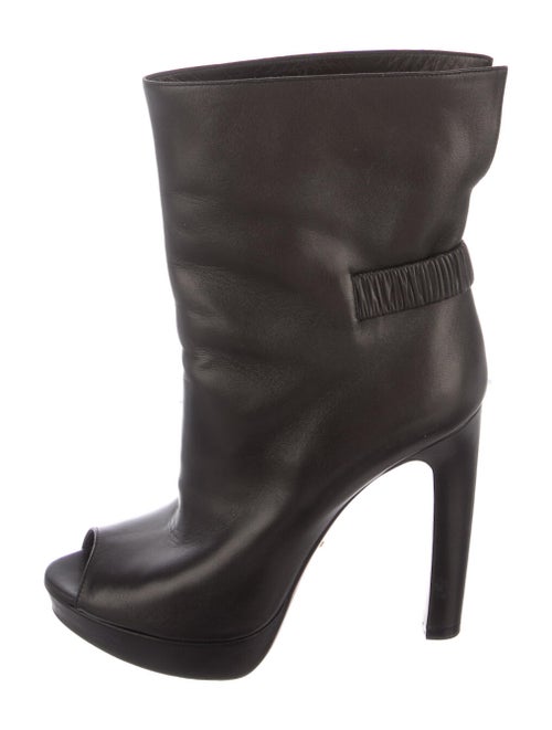 Prada Leather Boots Black