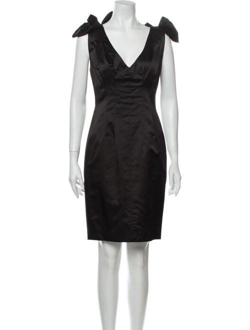 Prada Silk Mini Dress Black