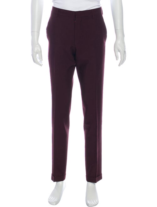 Prada Gingham Dress Pants Black