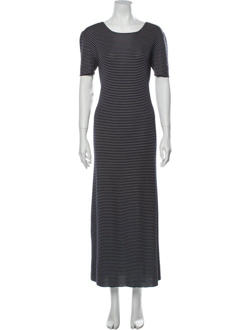 Prada Silk Long Dress Blue
