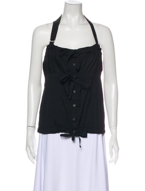 Prada Halterneck Sleeveless Top Black