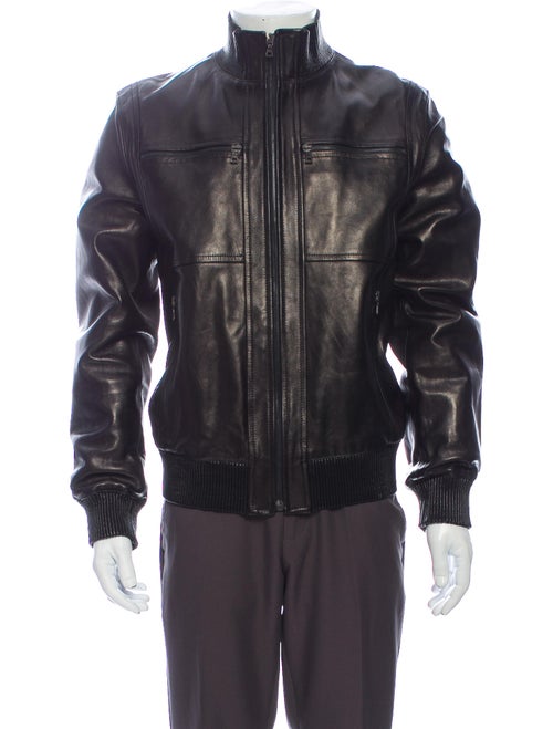 Prada Leather Jacket Black