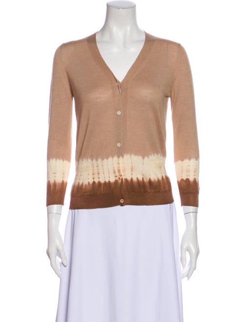 Prada Wool Tie-Dye Print Sweater Wool
