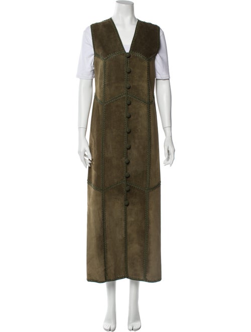 Prada Leather Vest Green