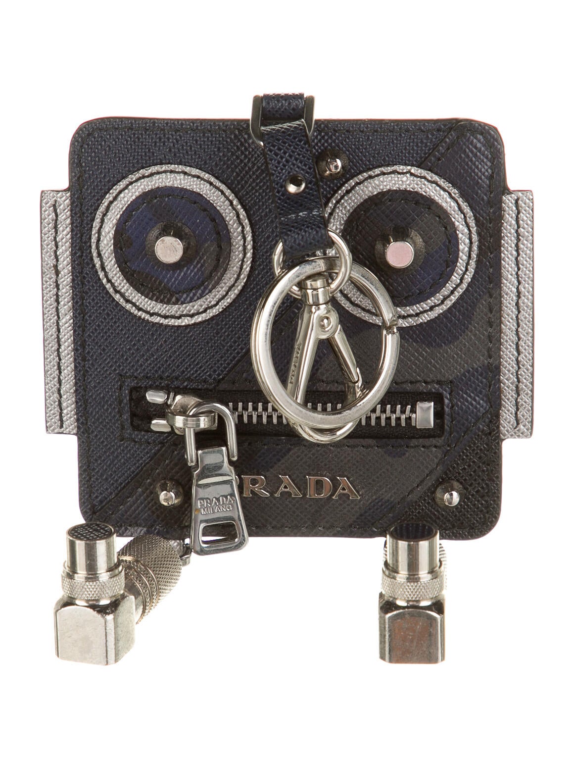 Prada Robot Saffiano Keychain
