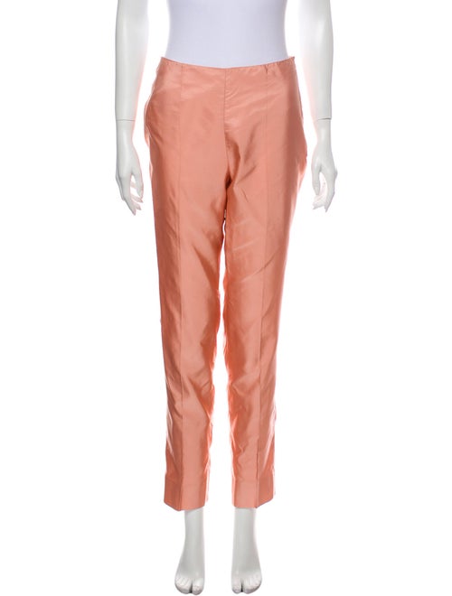 Prada Silk Skinny Leg Pants Pink