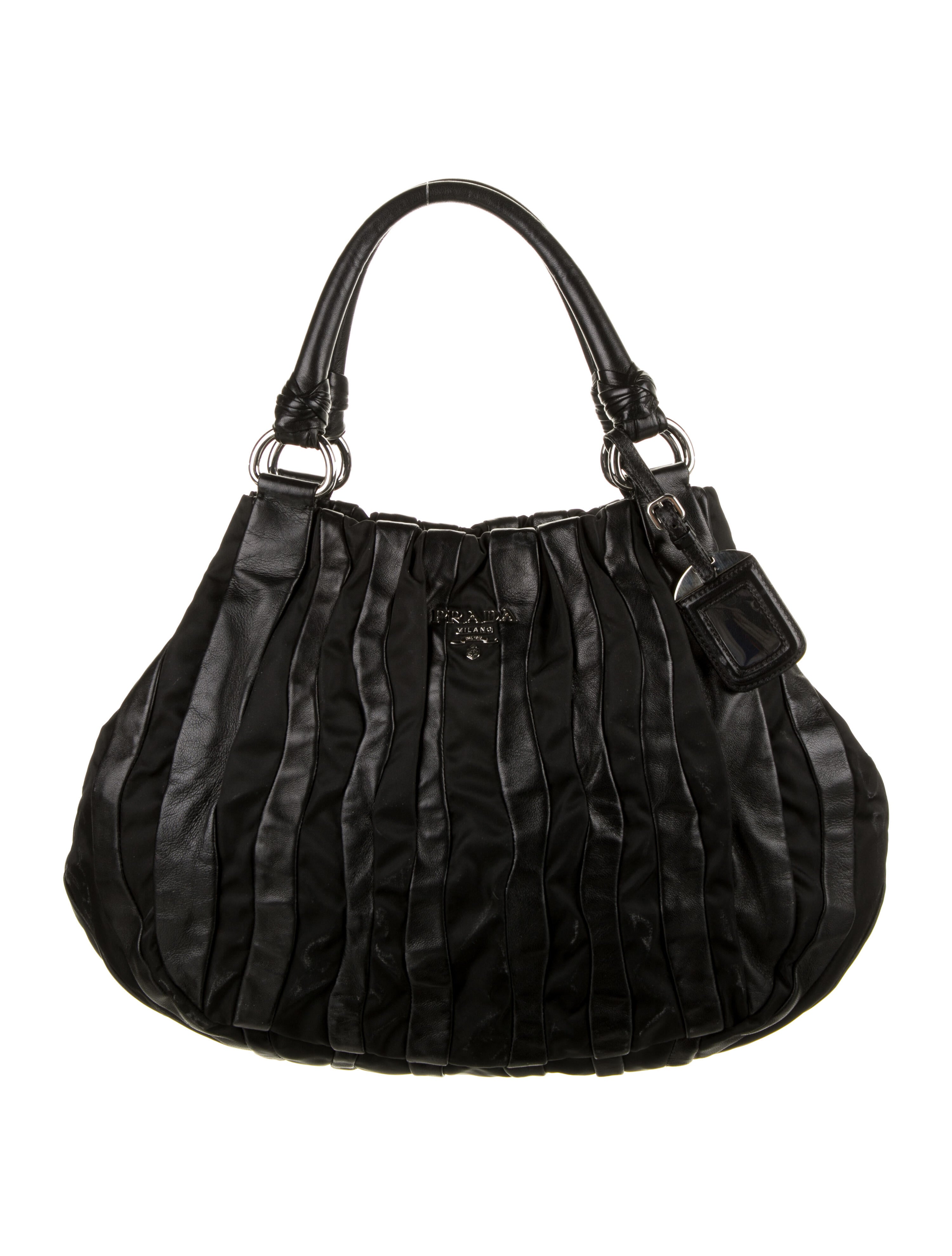 Prada Nappa & Tessuto Waves Hobo