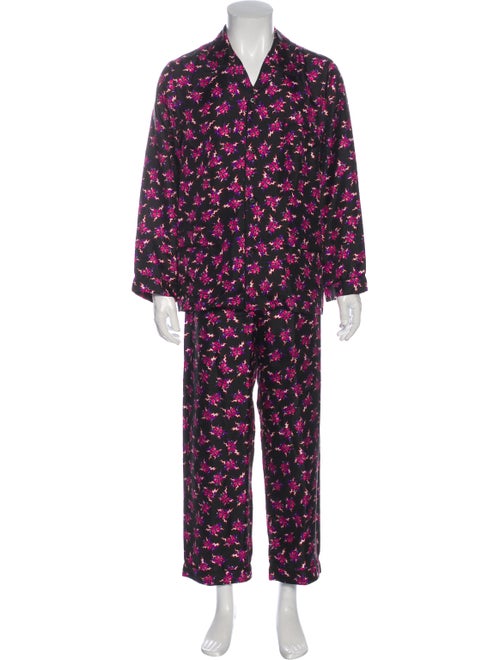 Prada 2019 Heart Pajama Set Black