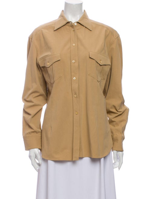 Prada Long Sleeve Button-Up Top