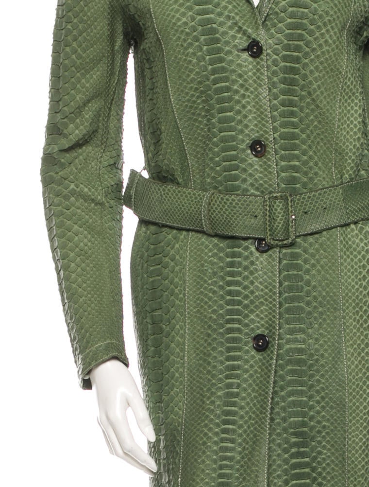 Prada Matte Python Jacket Clothing PRA44012 The RealReal