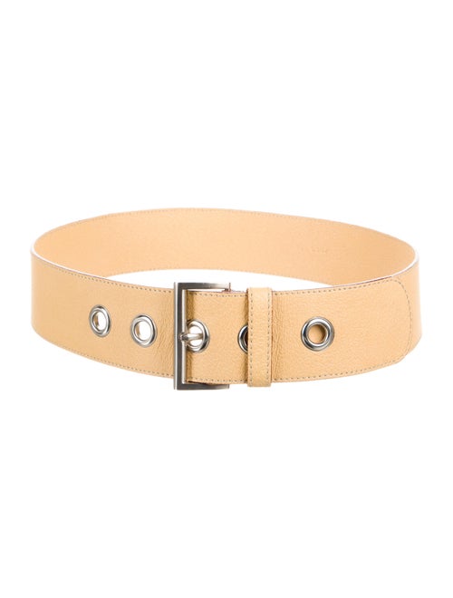 Prada Leather Waist Belt Yellow