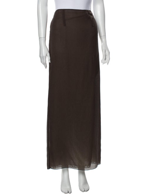 Prada 2018 Long Skirt w/ Tags Brown