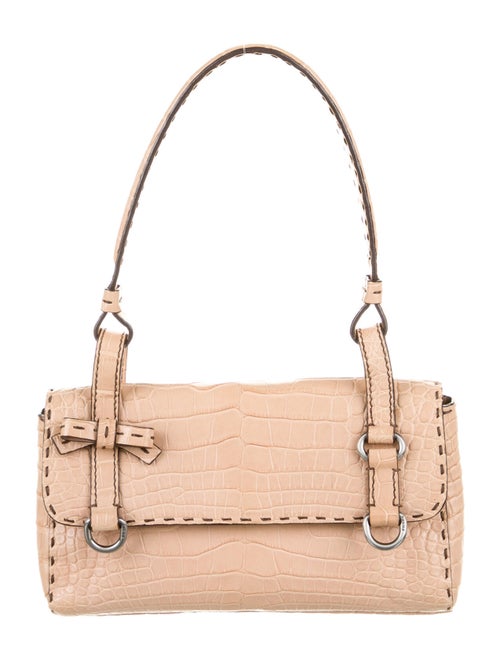 Prada Alligator Mini Bag Silver