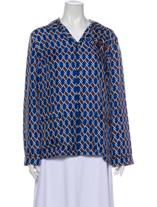 Prada 2018 Silk Pajamas Blue