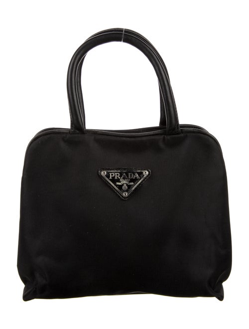 Prada Vintage Tessuto Mini Cosmetic Bag Black
