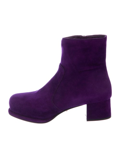 Prada Suede Boots Purple