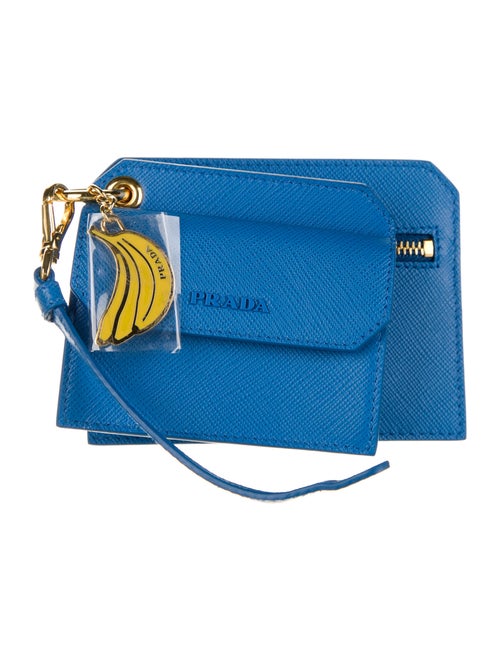 Prada Keyring Wallet Blue