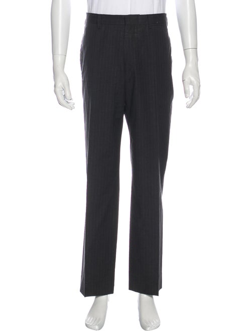 Prada Striped Dress Pants Grey