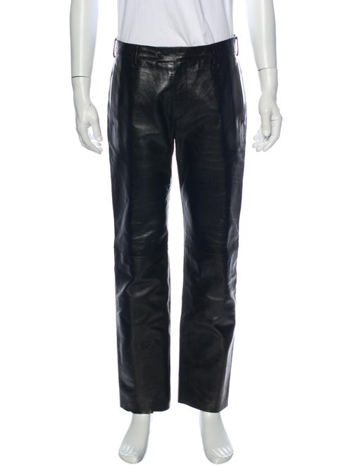 Prada Leather Pants Black