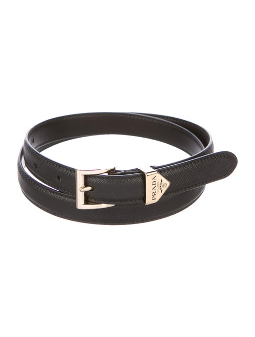 Prada Leather Belt Black