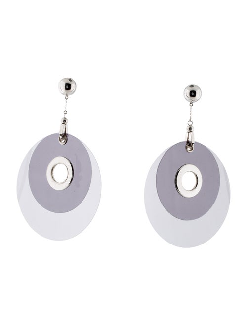 Prada Circle Drop Earrings