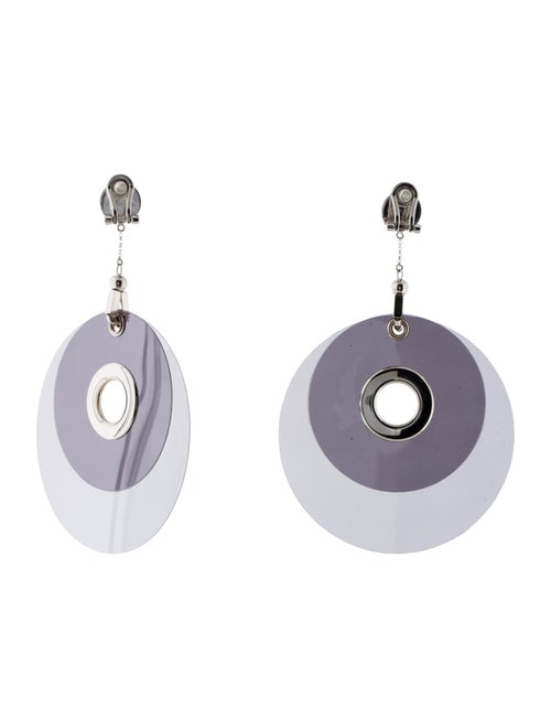Prada Circle Drop Earrings