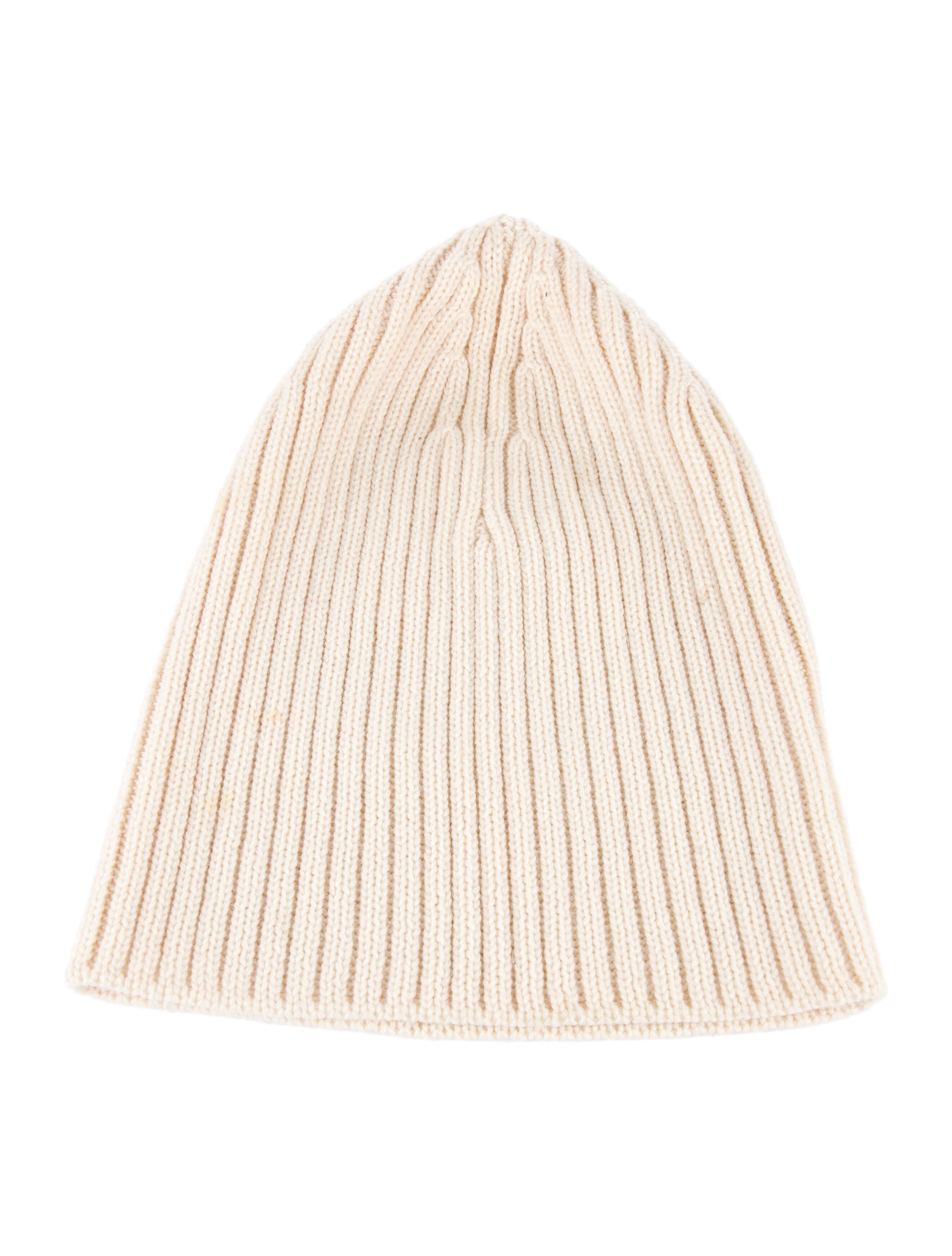 Prada Wool Beanie Neutrals Hats, Accessories PRA510469 The RealReal
