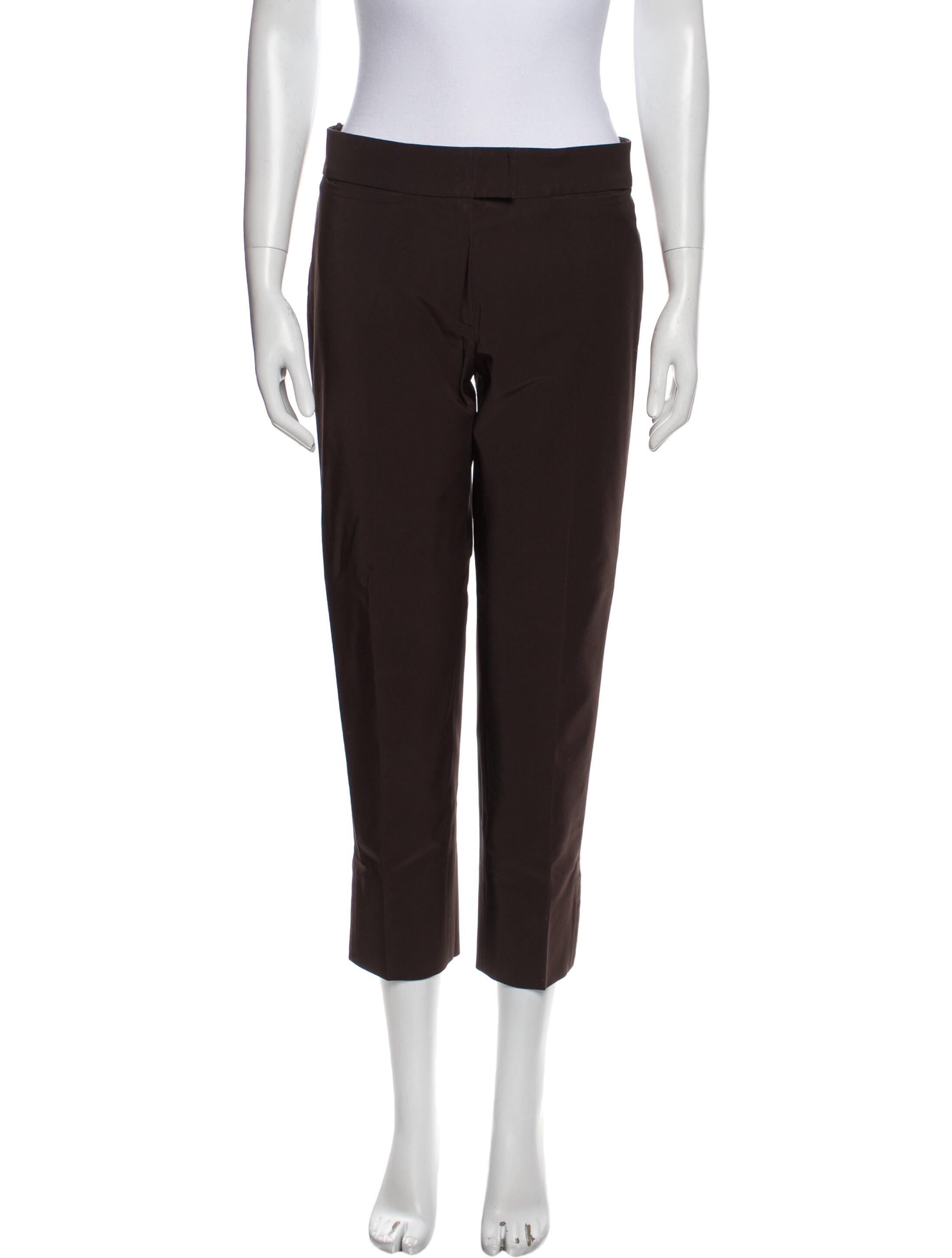 Prada Straight Leg Pants - Brown, 9.25