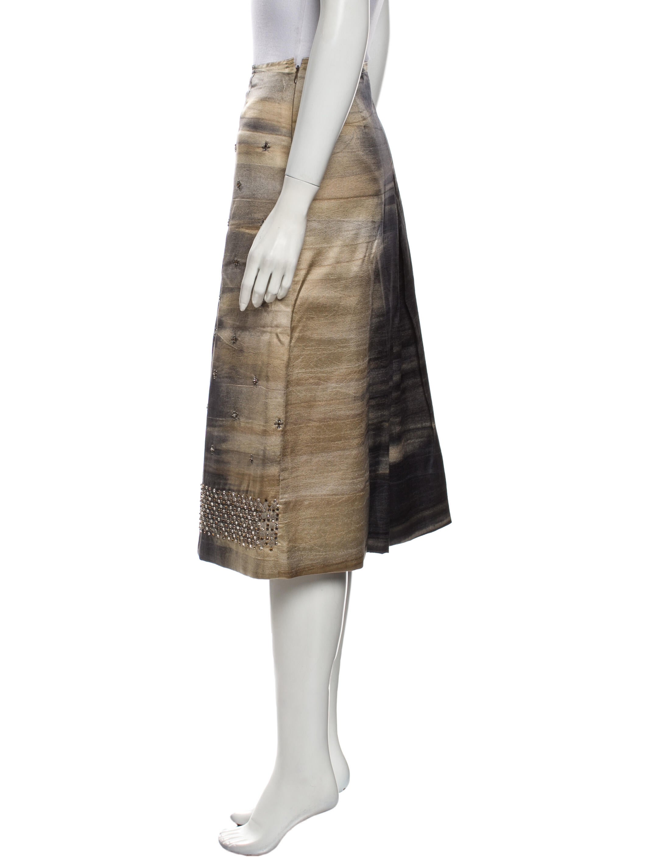 Prada Wool Knee-Length Skirt