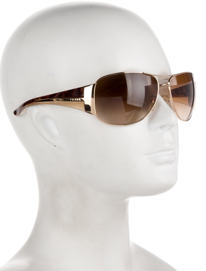 prada rimless aviator sunglasses