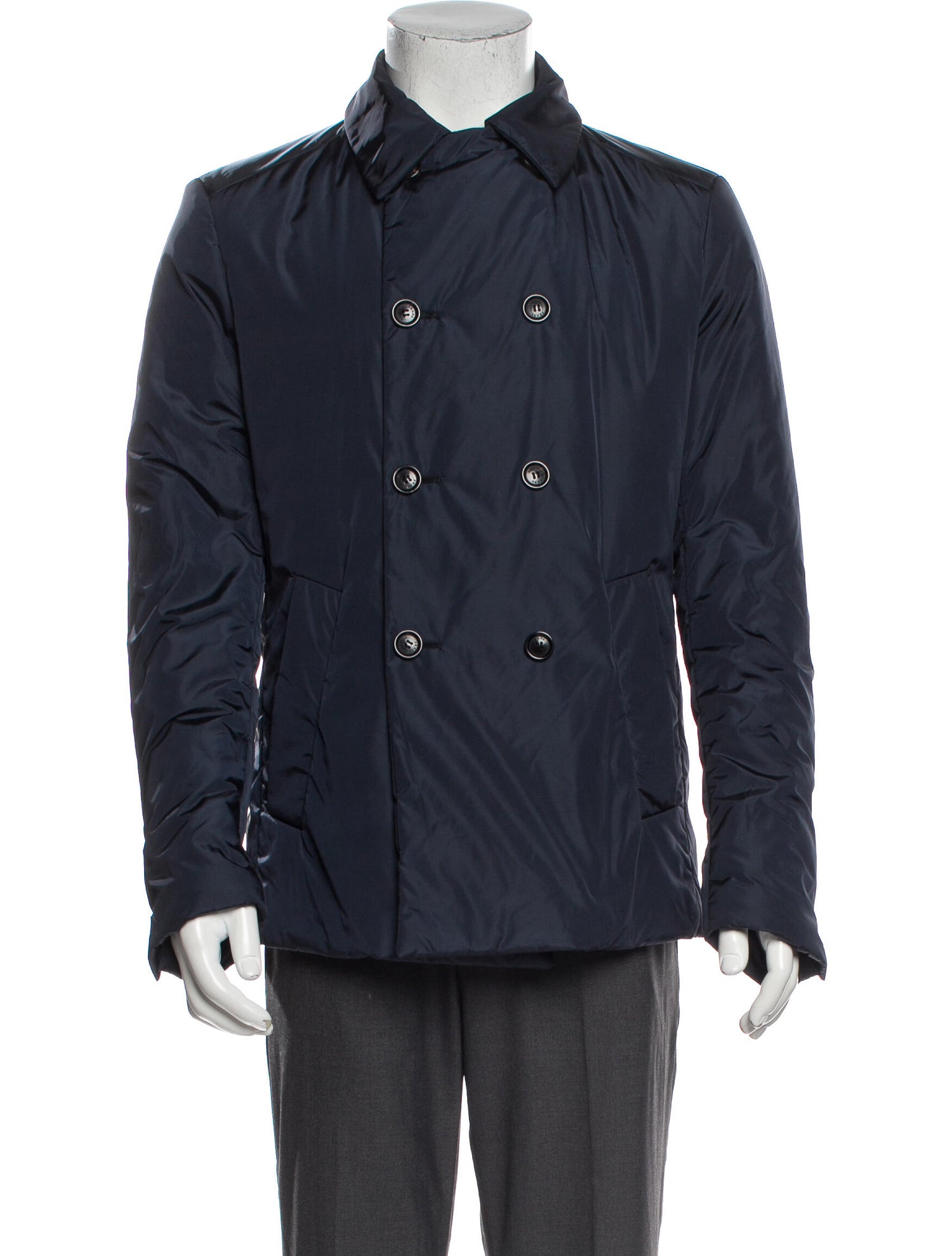 Prada Utility Jacket Blue Outerwear, Clothing PRA522190 The RealReal