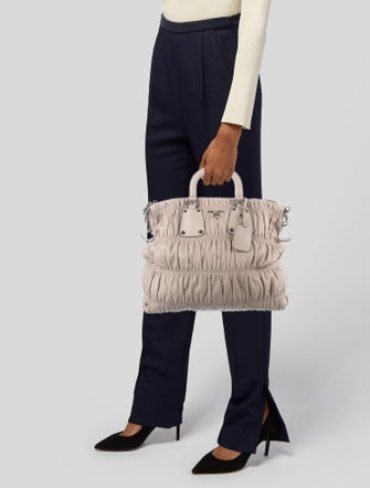 Prada Capretto Gaufre Satchel