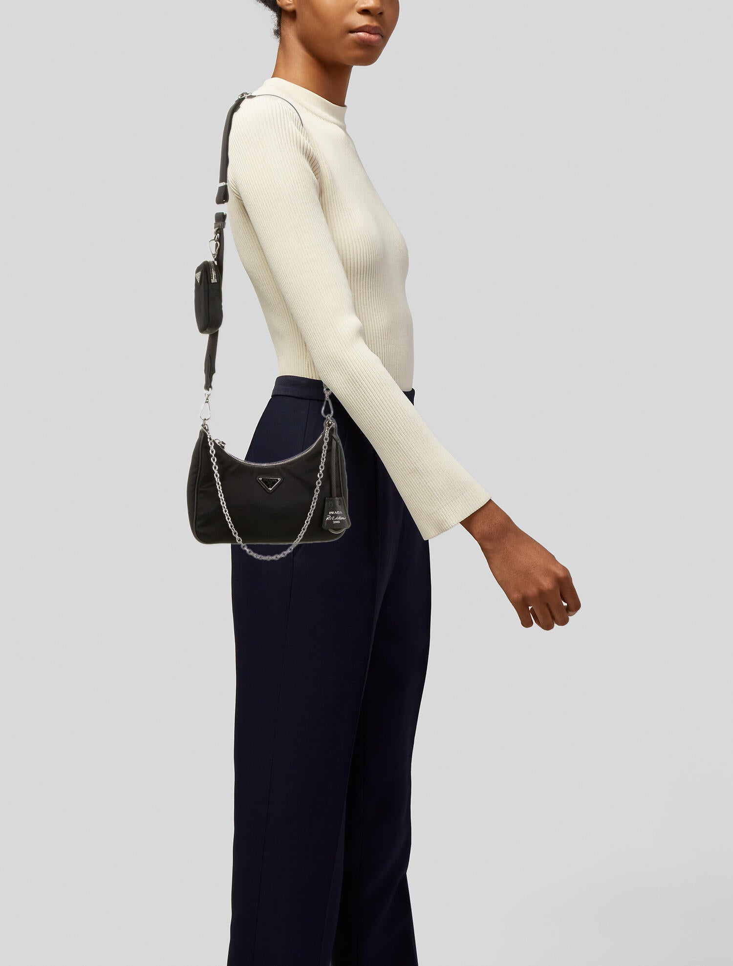 Prada nylon shoulder bag the real real Clearance