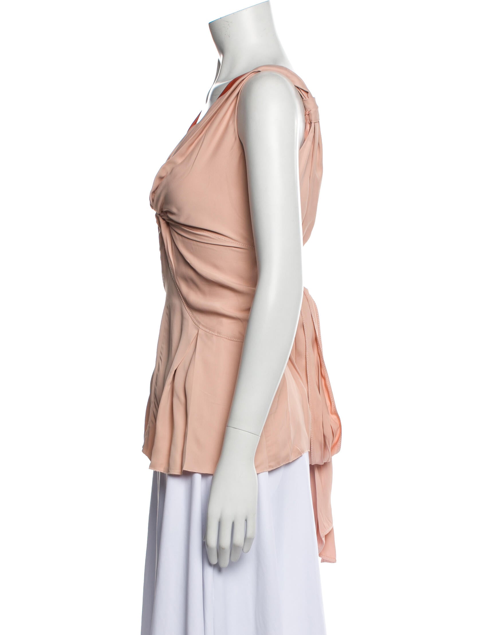Prada Plunge Neckline Sleeveless Top w/ Tags