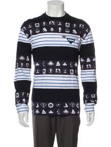 Printed Crew Neck Henley