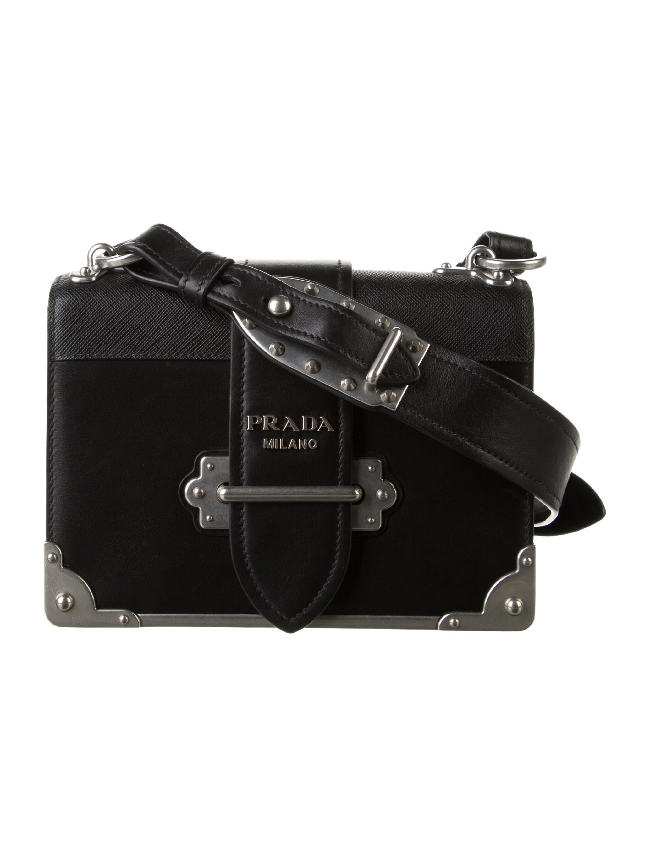 Prada City Calf Cahier Crossbody Bag