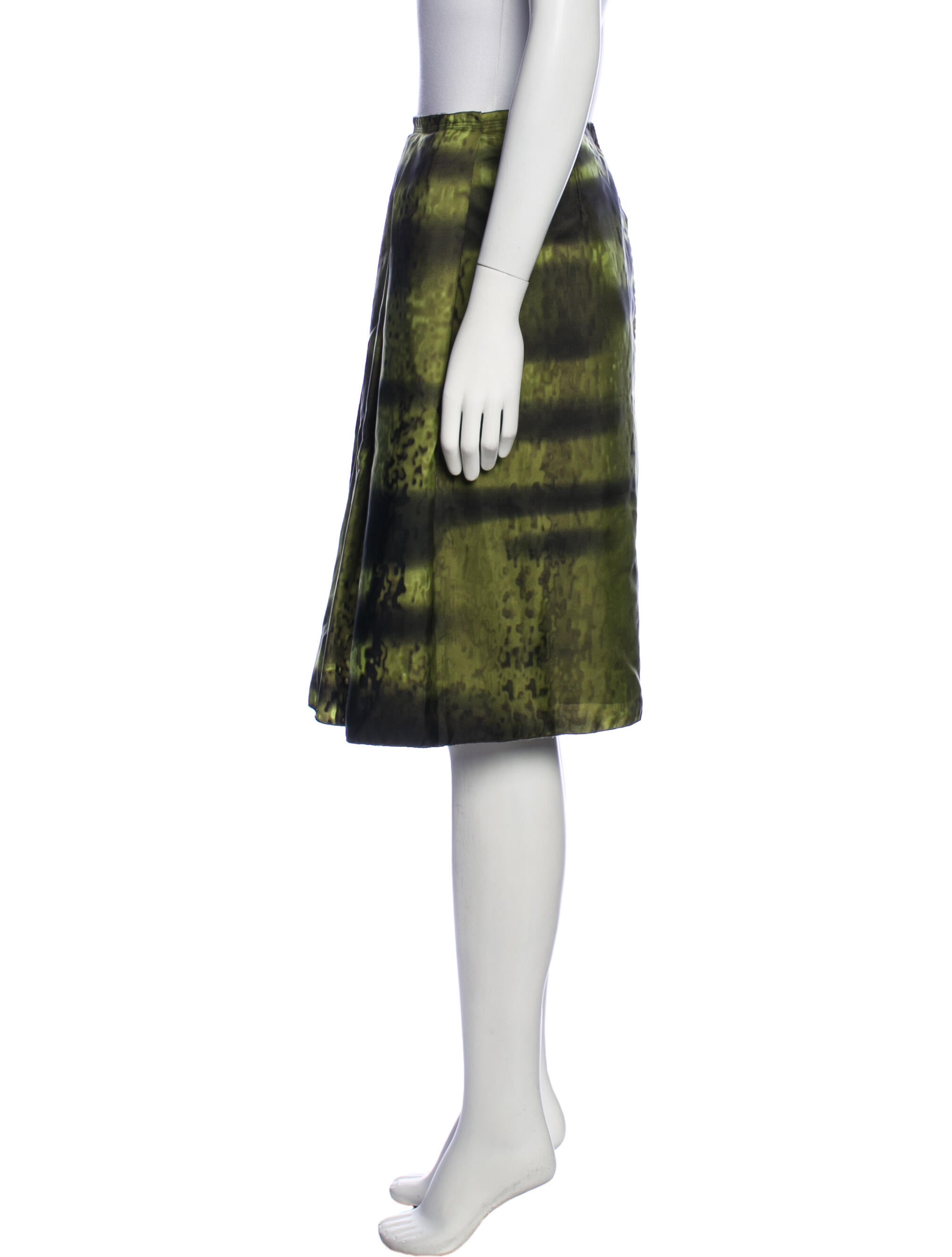 Prada Printed Knee-Length Skirt